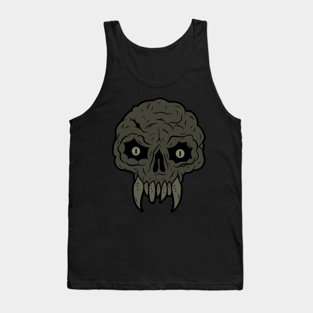 MAGIC BLACK MANA SKULL Tank Top by MRCLV